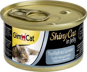 Фото GimCat ShinyCat Tuna with Shrimp in Jelly 70 г (413099)