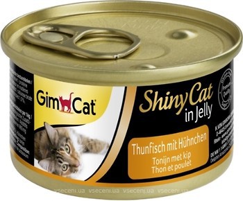 Фото GimCat ShinyCat Tuna with Chicken in Jelly 70 г (413105/414218)