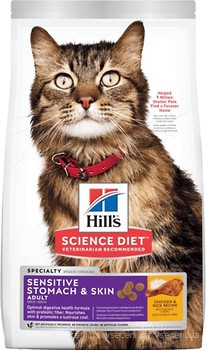Фото Hill's Science Plan Feline Adult Sensitive Stomach & Skin 1.5 кг