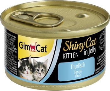 Фото GimCat ShinyCat Kitten Tuna in Jelly 70 г (413150)