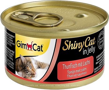 Фото GimCat ShinyCat Tuna with Salmon in Jelly 70 г (414195/414317)