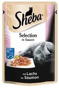 Фото Sheba Selection In Sauce With Salmon 85 г