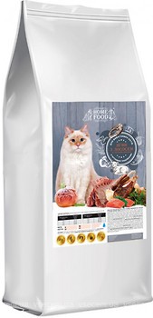 Фото Home Food Сухой корм для взрослых кошек Ягненок и лосось 10 кг