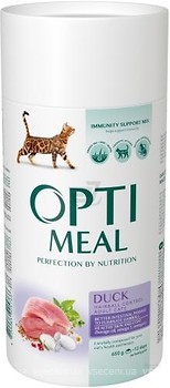 Фото Optimeal For Adult Cats Hairball Control Duck 650 г
