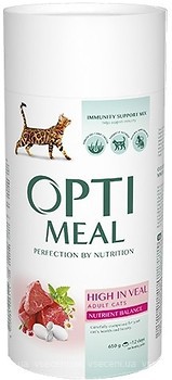 Фото Optimeal For Adult Cats High in Veal 650 г