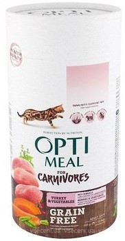 Фото Optimeal Cat Adult Grain Free Turkey & Vegetables 650 г