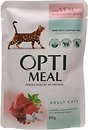 Фото Optimeal For Adult Cats With Veal in cranberry sauce 85 г
