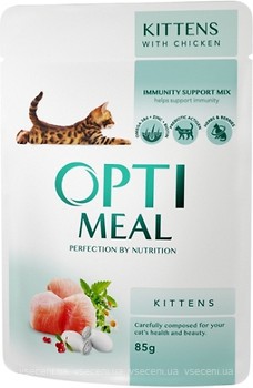 Фото Optimeal For Kitten With Chicken 4x85 г