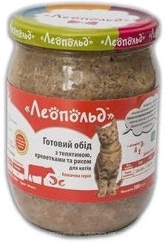 Фото Леопольд Готовый обед с телятиной и креветками 500 г