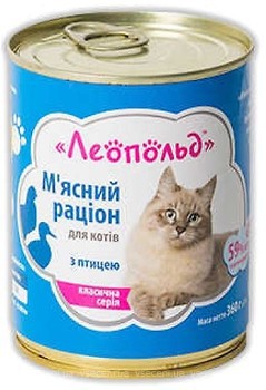 Фото Леопольд Мясной рацион с птицей 360 г