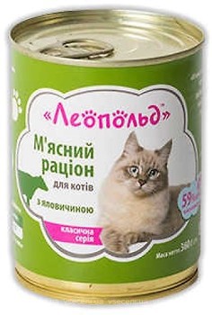Фото Леопольд Мясной рацион с говядиной 360 г