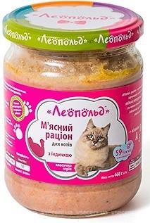 Фото Леопольд Мясной рацион с индейкой 460 г