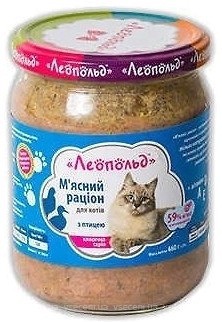 Фото Леопольд Мясной рацион с птицей 460 г
