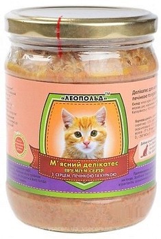 Фото Леопольд Мясной деликатес с сердцем, печенью курицы 500 г