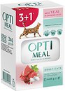 Фото Optimeal For Adult Cats With Veal in cranberry sauce 4x85 г