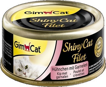 Фото GimCat ShinyCat Filet Chicken with Shrimp 70 г (412962)