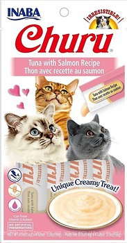 Фото Inaba Churu Puree Tuna with Salmon Recipe 4x14 г