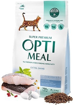 Фото Optimeal For Adult Cats With Cod Fish 700 г