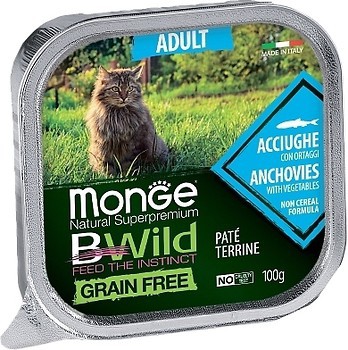 Фото Monge Bwild Anchovies and Vegetables 100 г