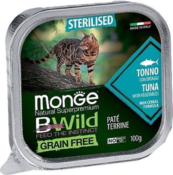 Фото Monge Bwild Sterilised Tuna and Vegetables 100 г