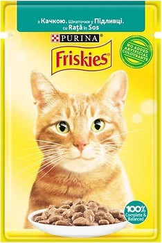 Фото Friskies Консервированный корм с уткой в подливе 26x85 г