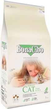 Фото BonaCibo Adult Cat Lamb & Rice 5 кг (BC405666)