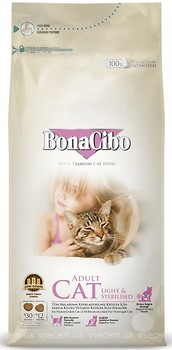 Фото BonaCibo Adult Cat Light & Sterilized 5 кг (BC405680)