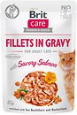 Фото Brit Premium Cat Pouch Savory Salmon Fillets in Gravy 85 г