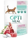 Фото Optimeal For Adult Cats With Lamb Sensitive Digestion in sause 85 г