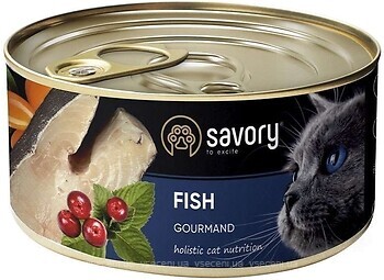 Фото Savory Adult Cat Gourmand Fish 200 г