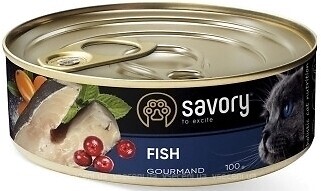 Фото Savory Adult Cat Gourmand Fish 100 г