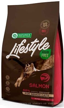 Фото Nature's Protection Lifestyle Grain Free Salmon Senior Cats 1.5 кг