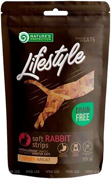 Фото Nature's Protection Lifestyle Soft Strips Rabbit 75 г