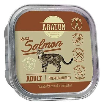 Фото Araton Adult Cat with Salmon 85 г