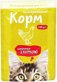 Фото Українська зірка Консервированный корм с курицей 100 г
