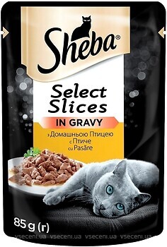 Фото Sheba Select Slices In Gravy With Poultry 85 г