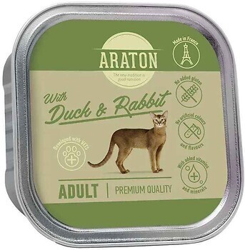 Фото Araton Adult Cat with Duck and Rabbit 85 г