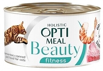 Фото Optimeal Beauty Fitness Adult Cat 70 г