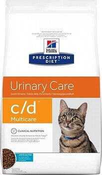 Фото Hill's Prescription Diet Feline c/d Urinary Care Multicare Ocean Fish 1.5 кг