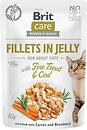 Фото Brit Care Fillets in Jelly Fine Trout & Cod 85 г