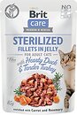 Фото Brit Care Cat Sterelized Hearty Duck & Tender Turkey 85 г