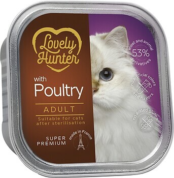 Фото Lovely Hunter Adult Cat Sterilised with Poultry 85 г
