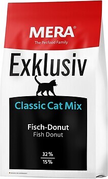 Фото Mera Exklusiv Classic Cat Mix Fisch Donut 10 кг