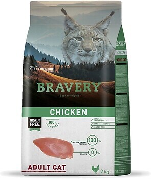 Фото Bravery Adult Cat Chicken 2 кг