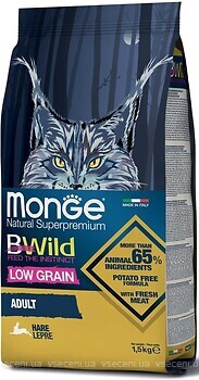 Фото Monge BWild Adult Low Grain Hare 1.5 кг