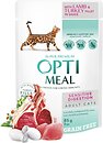 Фото Optimeal Cat Adult Grain Free Sensitive Digestion Lamb & Turkey 4x85 г