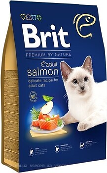 Фото Brit Premium by Nature Cat Adult Salmon 300 г