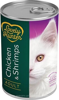 Фото Lovely Hunter Adult Cat with Chicken & Shrimps 400 г