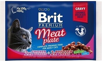 Фото Brit Premium Meat Plate 4x100 г