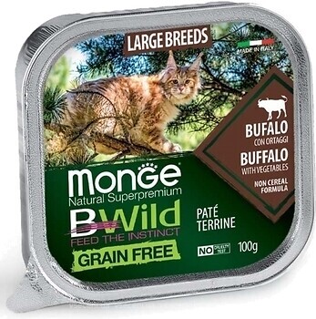 Фото Monge Bwild Grain Free Buffalo with Vegetables 100 г